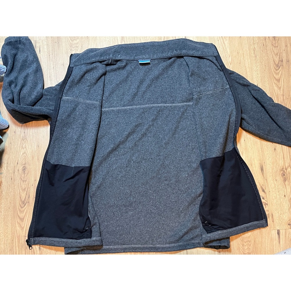 Columbia Full Zip Fleece Jacket Mens 2X Dark Grey Gorpcore Hiking Outdoor Winter - Picture 3 of 7